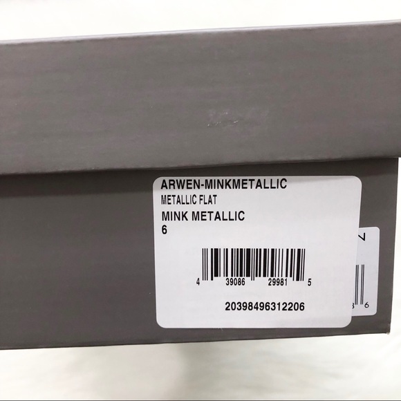 Halston Heritage Metallic Leather Studded Flats - Picture 7 of 8